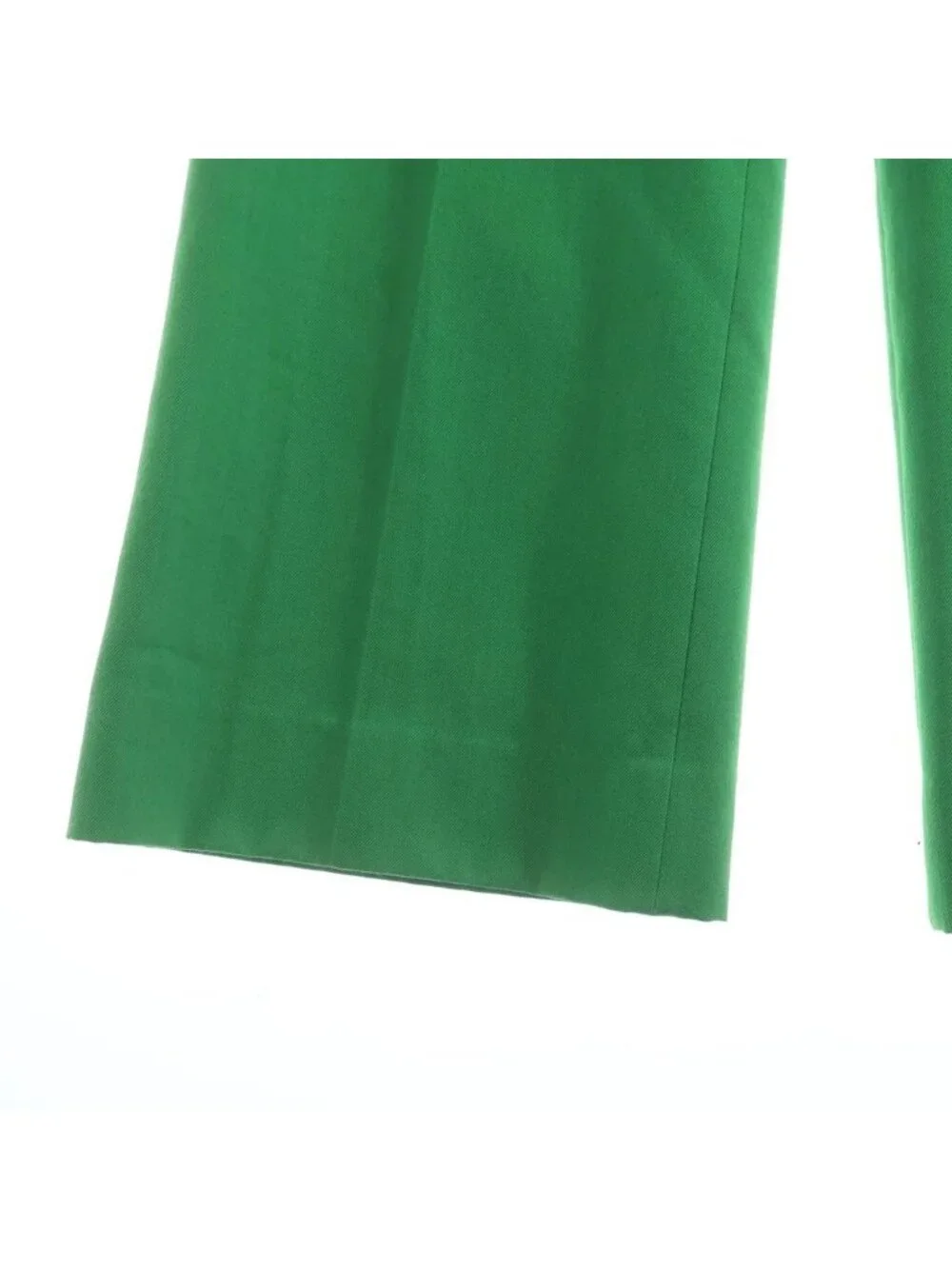 Gucci Resort Collection Wool Blend Flare Trousers Pants Green